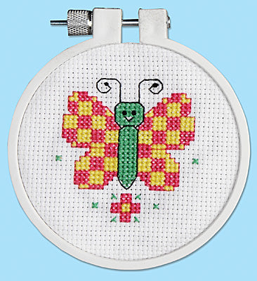 Checky Butterfly - Kid Stitch - Janlynn