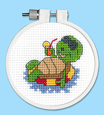 Floating Turtle - Kid Stitch - Janlynn