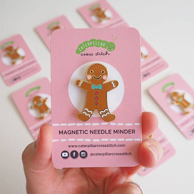 Gingerbread Person Magnetic Needle Minder