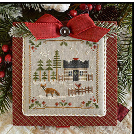 Log Cabin Fox - Little House Needleworks