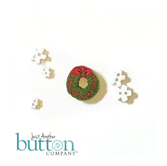 Red Sleds Button Collection - Just Another Button Company