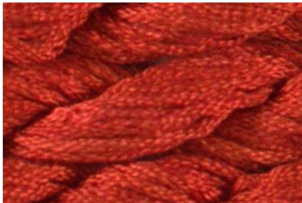 243 Chinese Red - Stranded Silk from Dinky Dyes