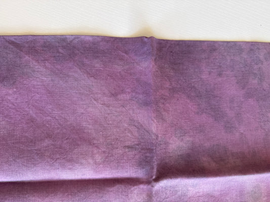 36 Count Linen - I'm An Eggplant - Wrinkled Fabric