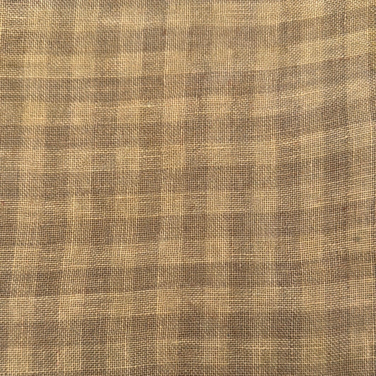 Gingham Linen - Cocoa - Weeks Dye Works