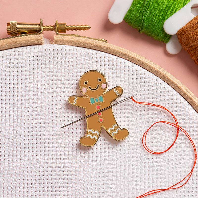 Gingerbread Person Magnetic Needle Minder