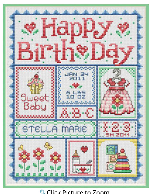 Happy Birth Day for Girls - Sue Hillis Designs