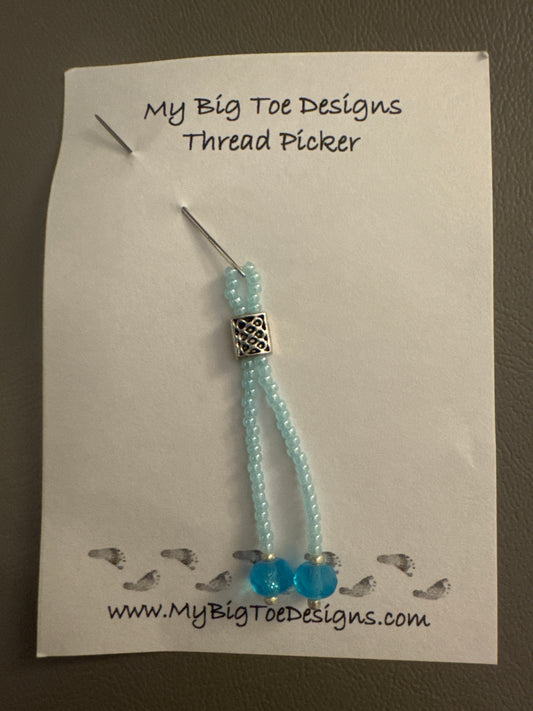 Light Blue Thread Picker - My Big Toe Designs