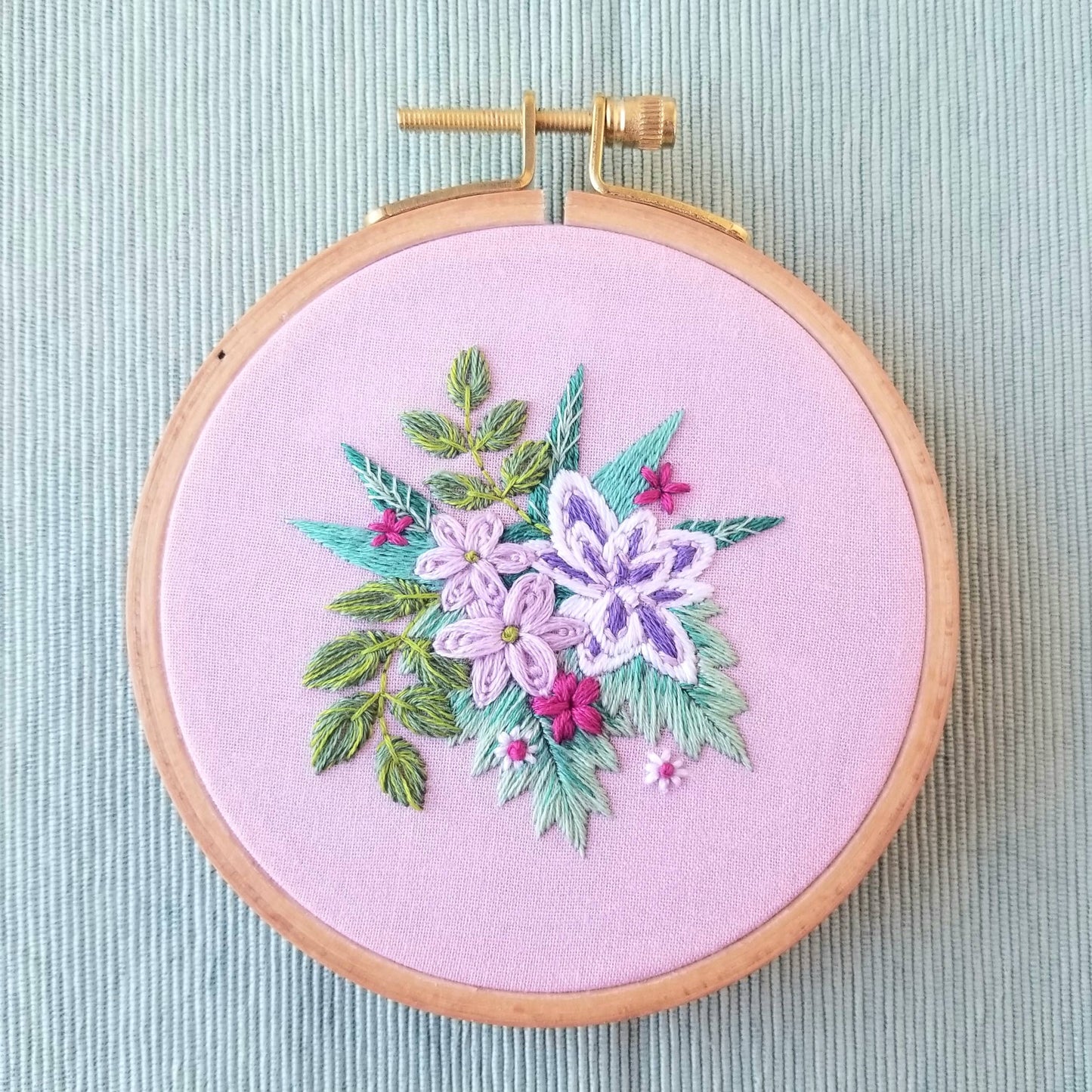 Tender Petals Beginner Embroidery Kit - Jessica Long Embroidery