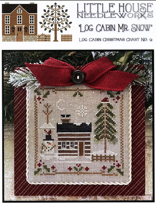 Log Cabin Mr Snow - Little House Needleworks