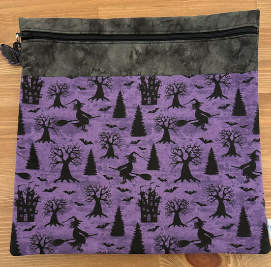 Spooky Witch Fabric Project Bag