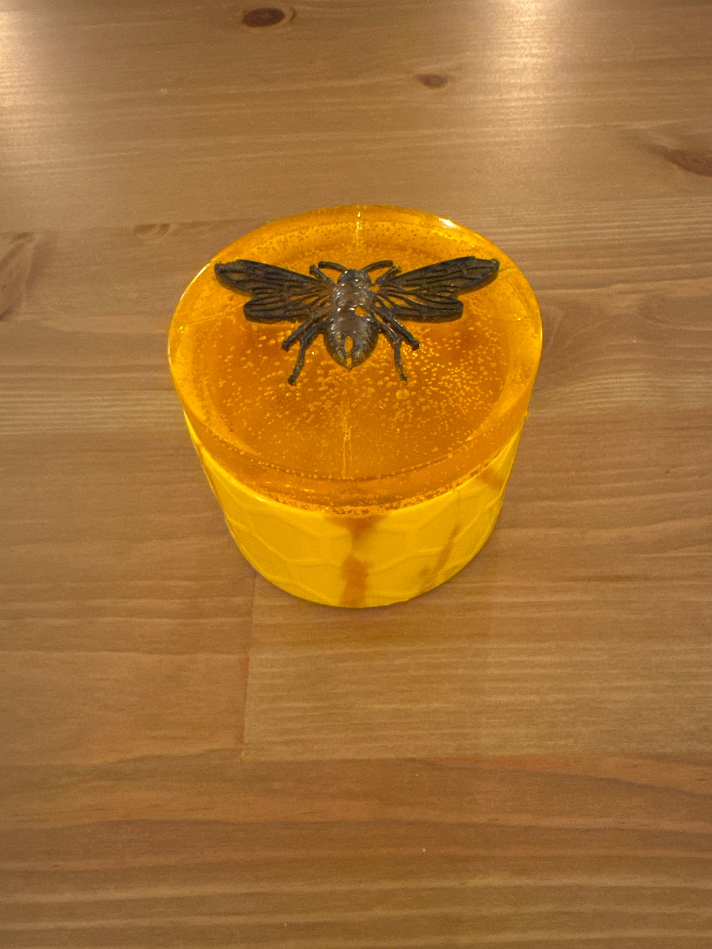 Bee Hive Resin ORT Jar - Gold