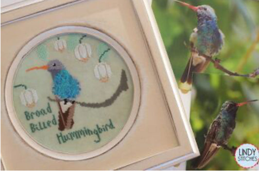 Broad Billed Hummingbird - Bird Crush Club - Lindy Stitches