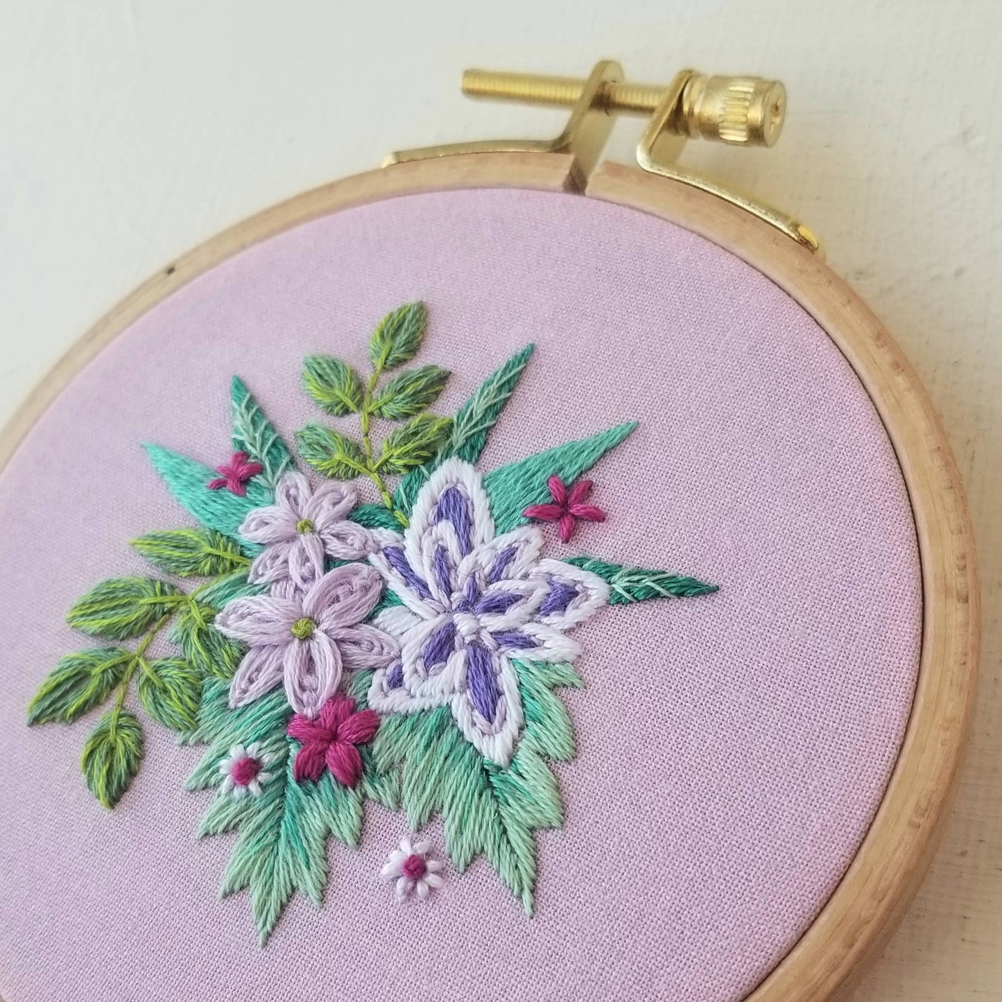 Tender Petals Beginner Embroidery Kit - Jessica Long Embroidery