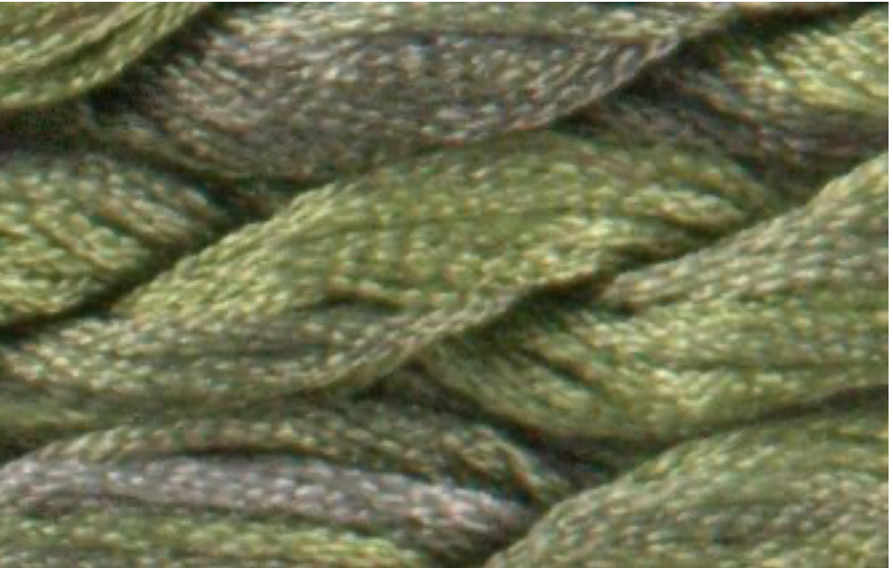 196 Camo Green - Stranded Silk from Dinky Dyes