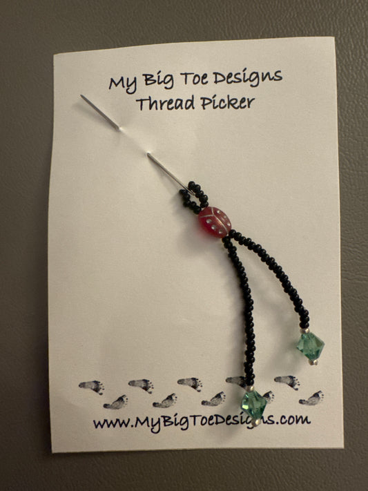 Lady Bug Thread Picker - My Big Toe Designs