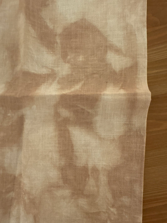 32 Count Linen - Cappucino Frost - Wrinkled Fabric