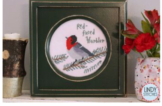 Red-Faced Warbler - Lindy Stitches