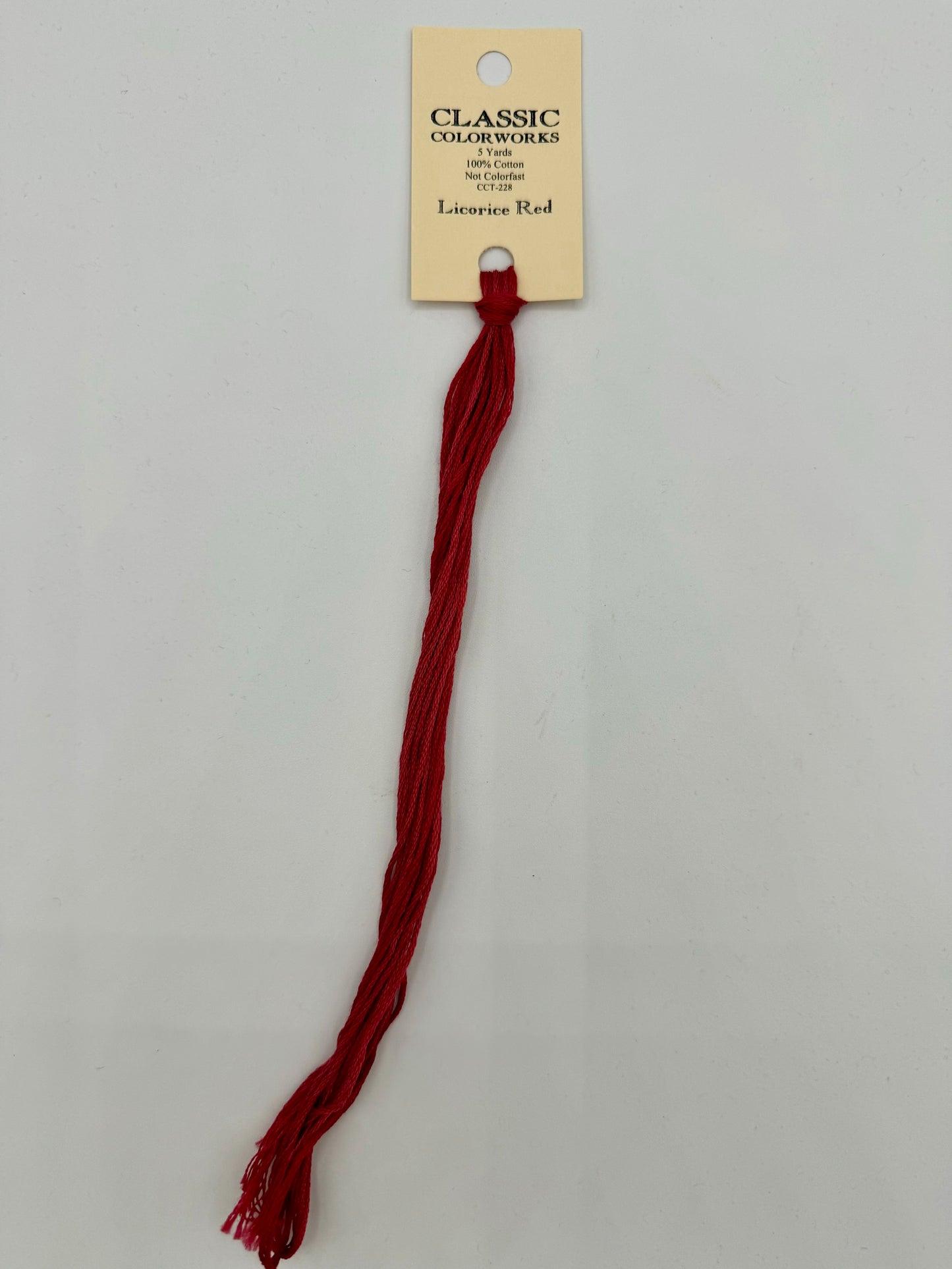 Licorice Red - Classic Colorworks Cotton Floss