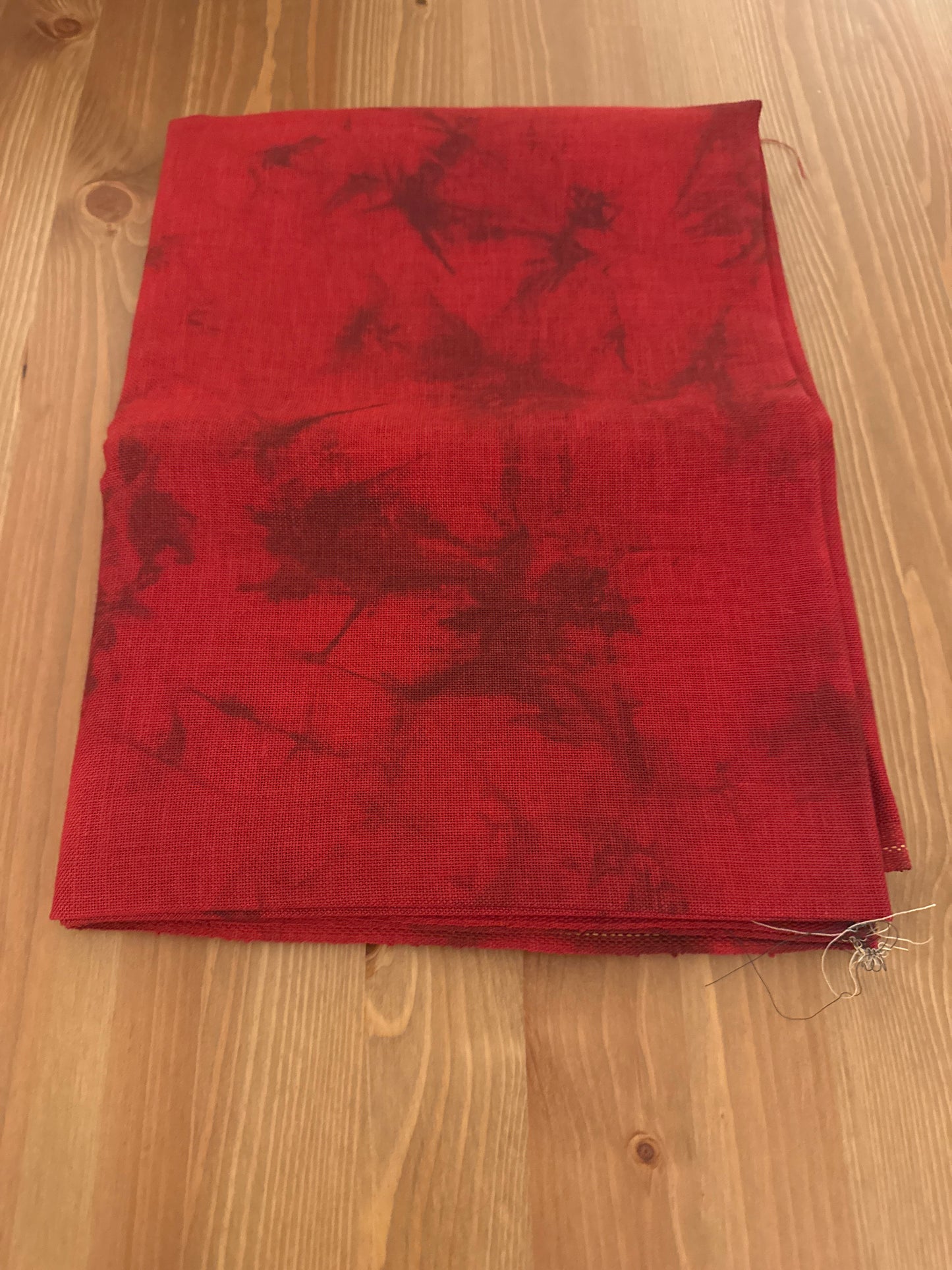 28 Count Cashel Linen - Deep Red - xJu Design