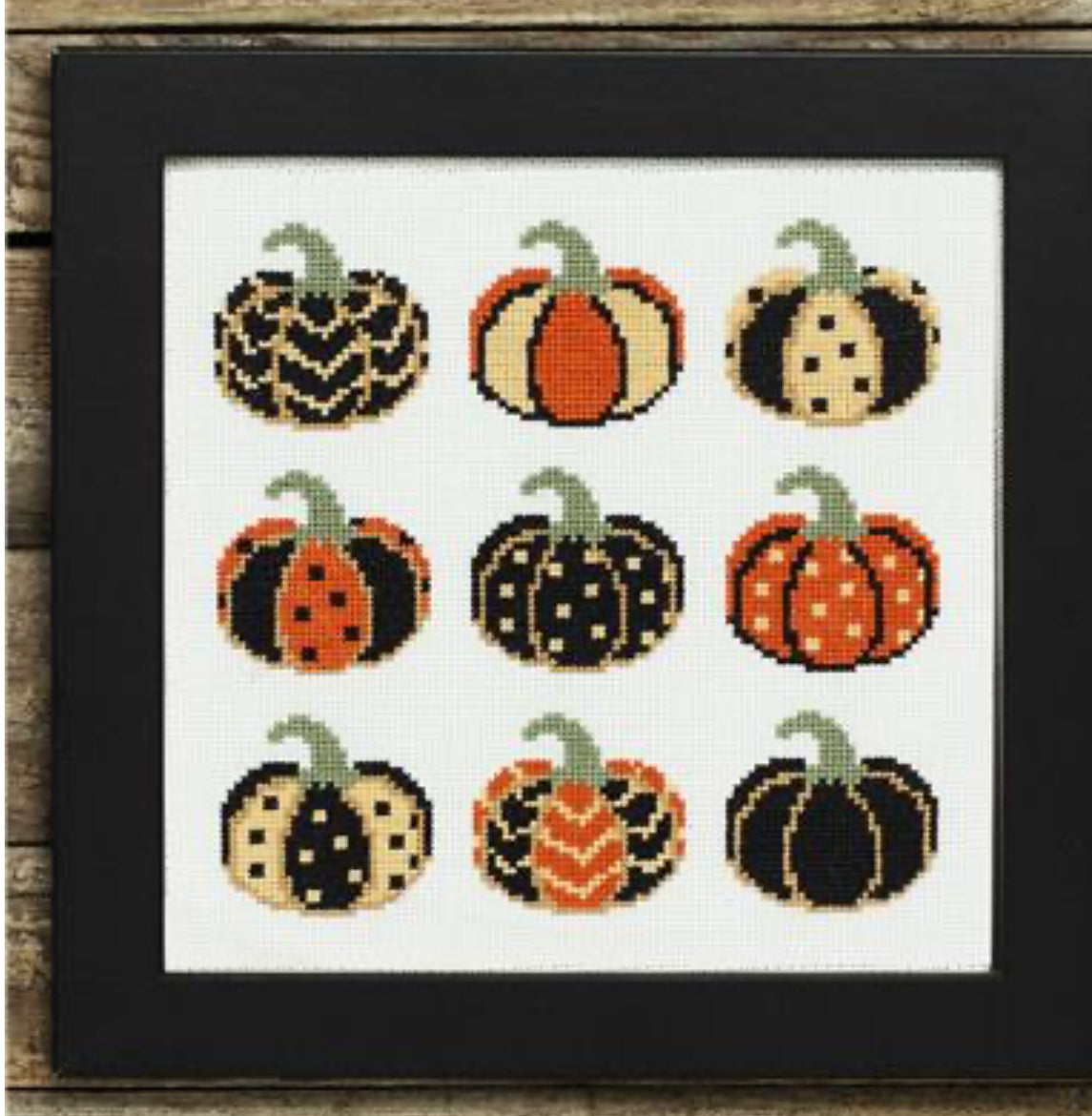 Painted Pumpkins - Lola Crow Cross Stitch