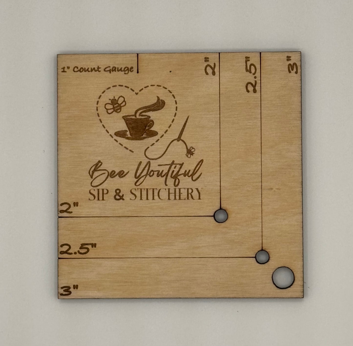 Bee Youtiful Custom Corner Gauge Birch - Stitchy Prose