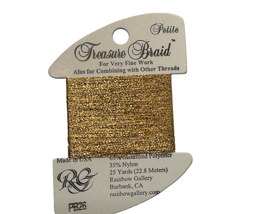 PB 26 Aztec Gold - Treasure Braid Petite from Rainbow Gallery