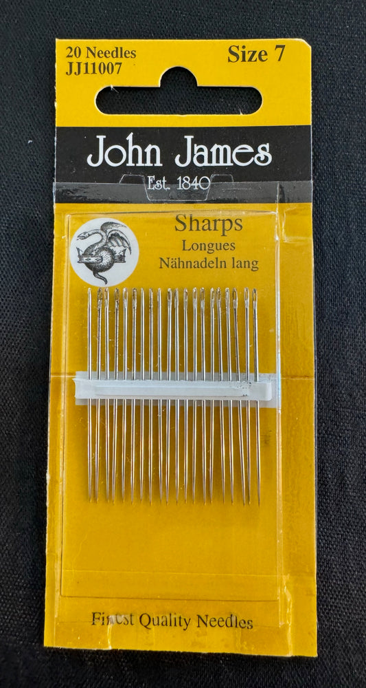 Size 7 John James Sharps Needles