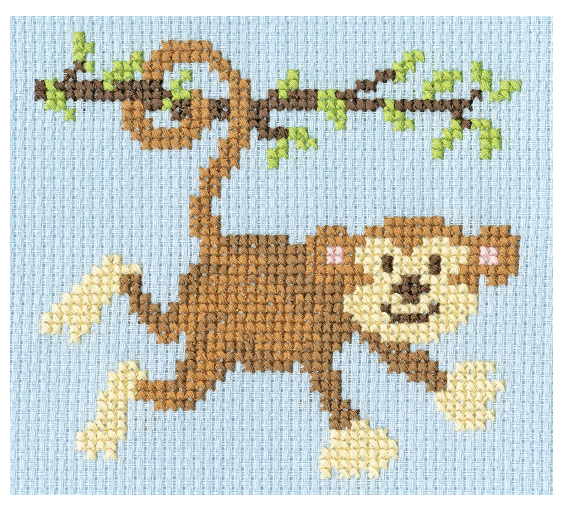 Monkey Mayhem Cross Stitch Kit by Bothy Threads