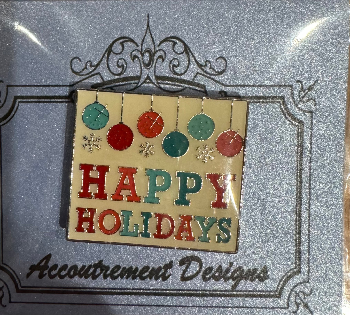 Happy Holidays Needle Minder - Accoutrement Designs