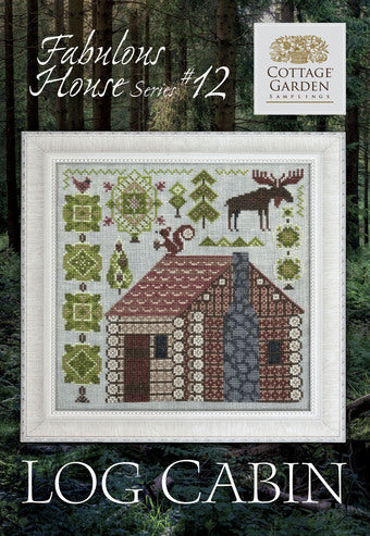 Log Cabin - Fabulous House Series #12 - Cottage Garden Samplings