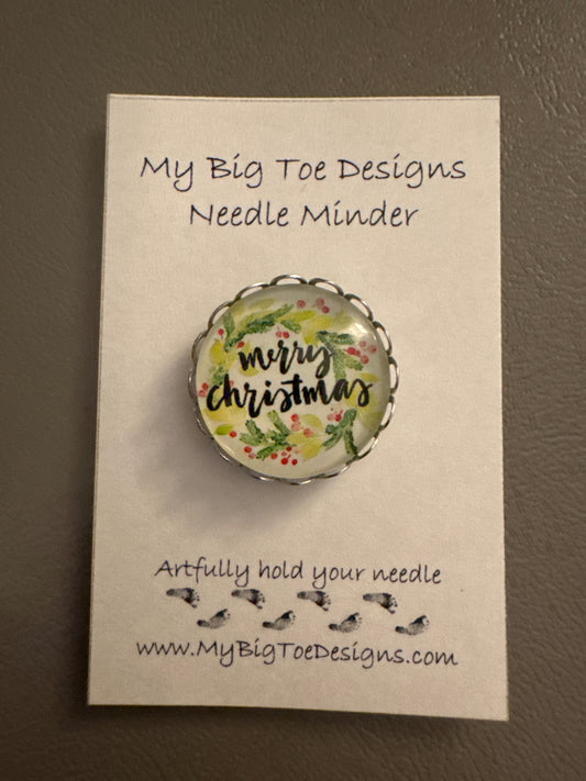 Merry Christmas Needle Minder - My Big Toe Designs