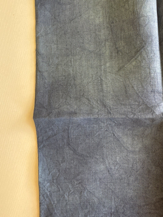 32 Count Linen - Deep Waters - Wrinkled Fabric