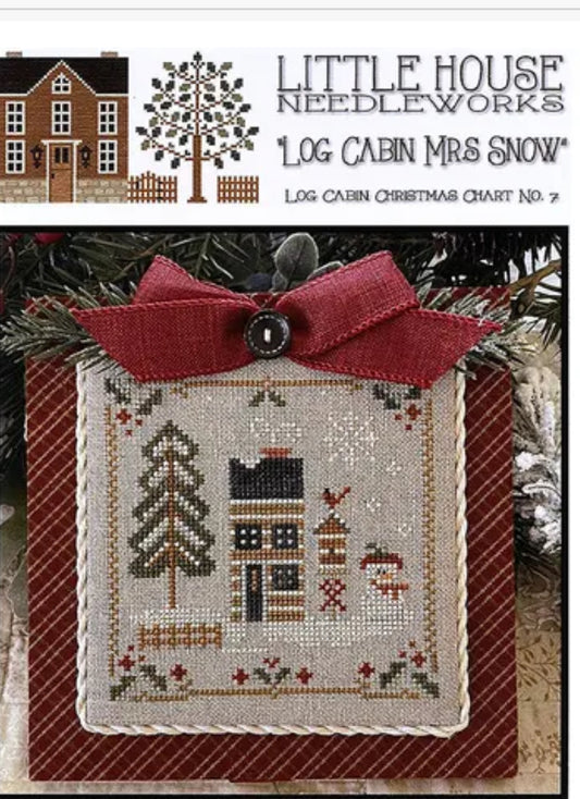 Log Cabin Mrs Snow - Little House Needleworks