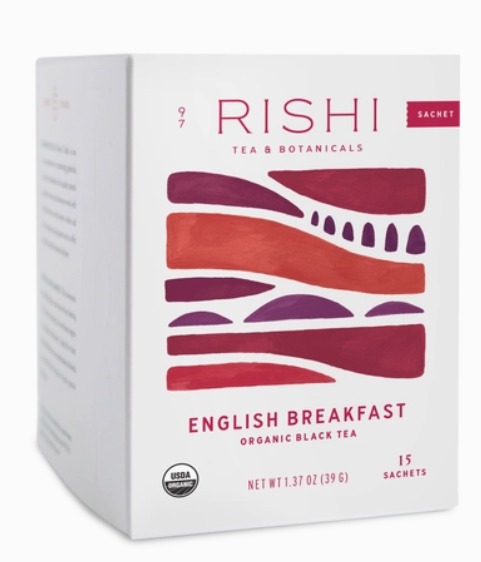 English Breakfast Tea Sachets - Rishi Tea & Botanicals