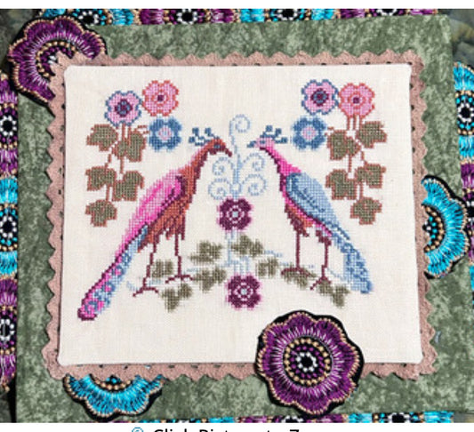 Pocketbook Peacocks - Bendy Stitchy