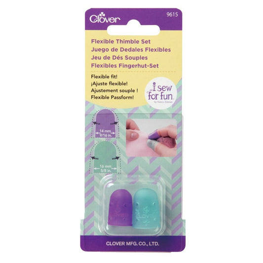 Clover Flexible Rubber Thimble Set