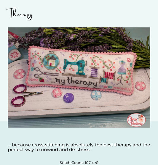 Therapy - Cherry Blossoms - Needlework Marketplace Preorder