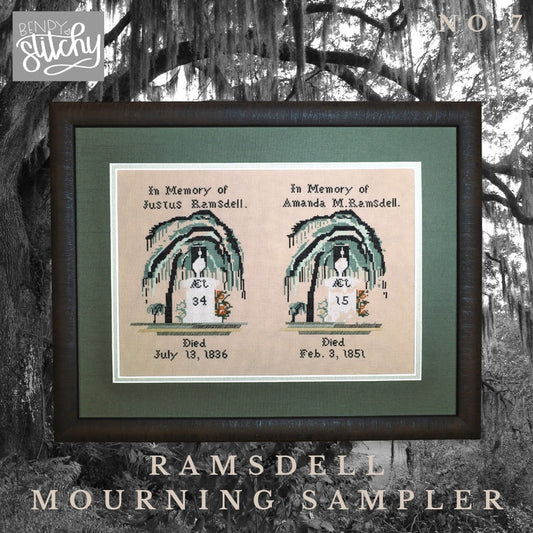 Ramsdell Mourning Sampler  - Bendy Stitchy Designs