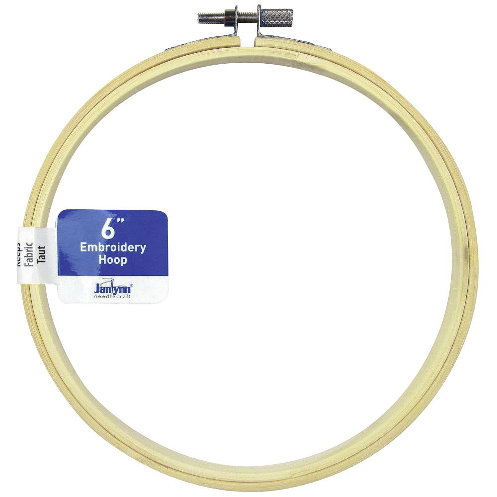 Janlynn Wood Embroidery Hoop 6"- Natural