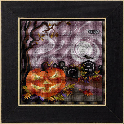 Haunted Graveyard Beaded Cross Stitch Kit - Mill Hill