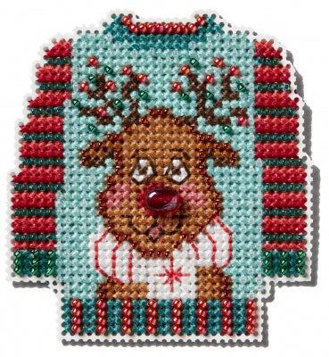 Ugly Sweater Beaded Cross Stitch Kit - Mill Hill