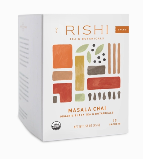 Masala Chai Organic Black Tea Sachets - Rishi Tea & Botanicals