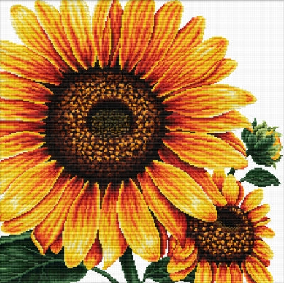 No Count Cross Stitch - Sunflower