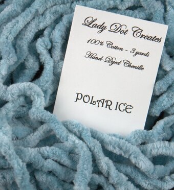 Chenille Trim - Polar Ice - Lady Dot Creates