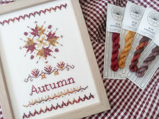 Autumn/Fall Pattern and Fireplace Palette Thread Pack - Cottage Garden Threads