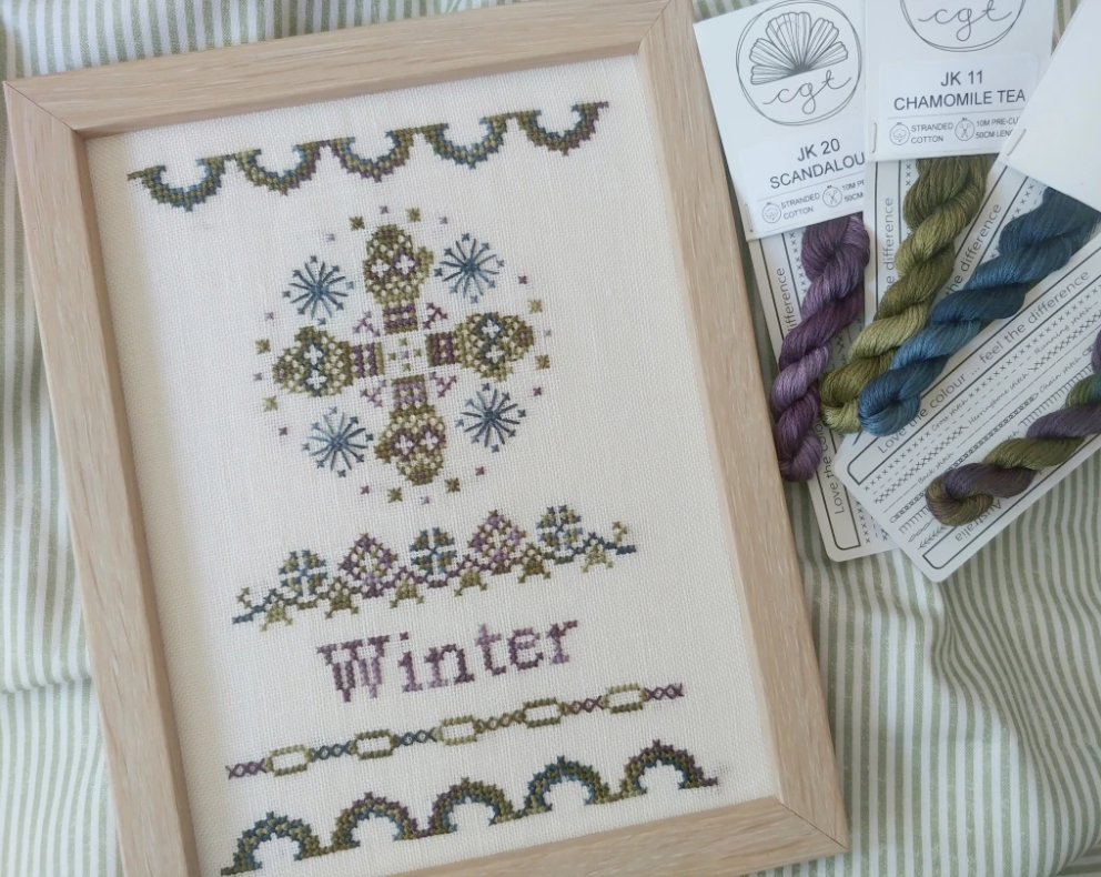 Winter Pattern and Shadows Palette Thread Pack - Cottage Garden Threads