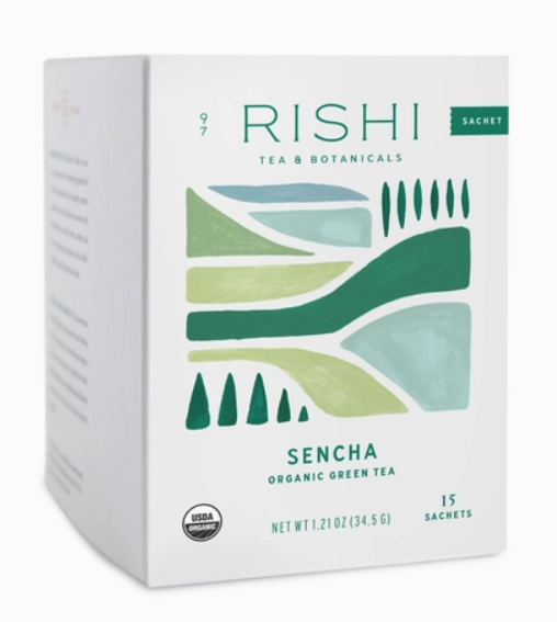 Sencha Organic Green Tea Sachets - Rishi Tea & Botanicals