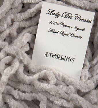 Chenille Trim - Sterling - Lady Dot Creates