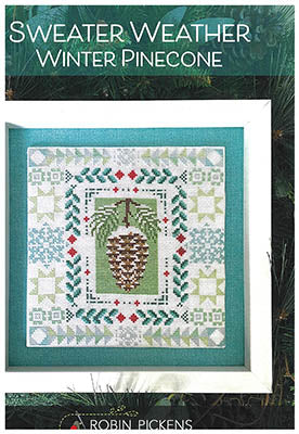 Sweater Weather Winter Pinecone - Robin Pickens Cross Stitch Patterns