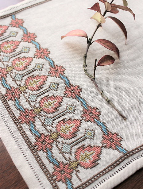Venetian Floriale Cross Stitch Pattern - Avlea Folk Embroidery